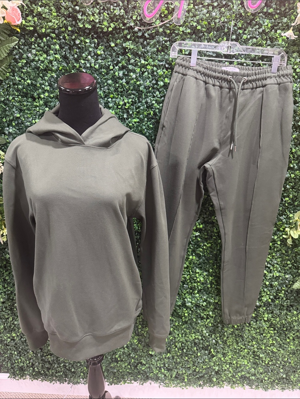 Primark Olive Green Hooded Jogger Set